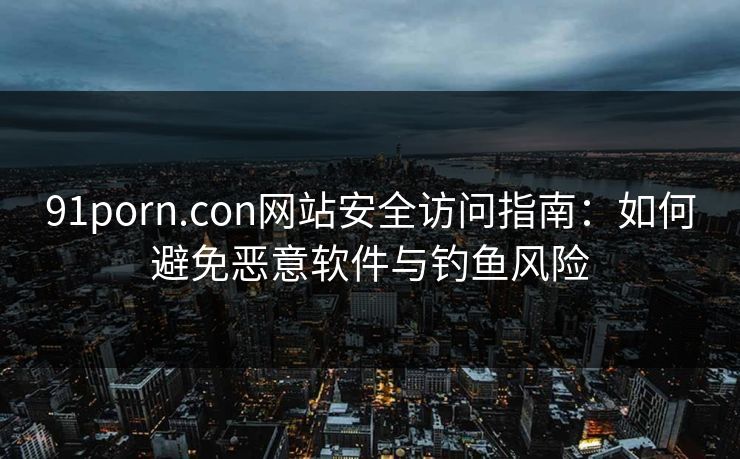 91porn.con网站安全访问指南：如何避免恶意软件与钓鱼风险